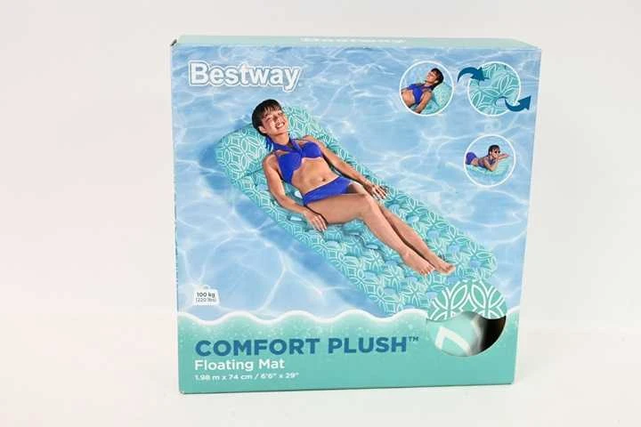 Bestway „Comfort Plush“ paplūdimio čiužinys su spalvos keitimo efektu, 198 x 74 cm, 43550