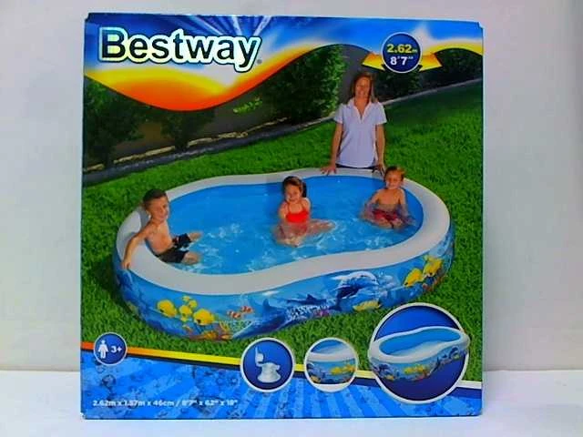 Bestway pripučiamas baseinas Koralinis rifas 262x157x46cm (54118)