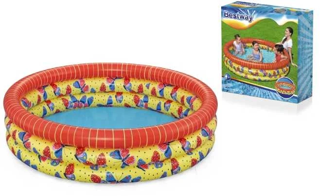 Pripučiamas baseinas BESTWAY BUTTERFLY, 168 x 38 cm