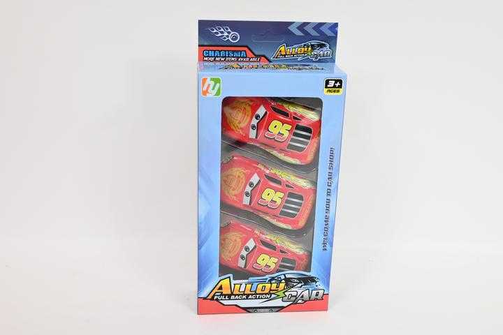 BIGTOYS Auta raudona 3pak BA454 60454