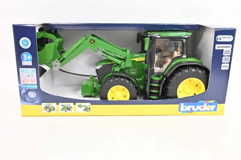 BRUDER traktorius John Deere 7R 350 su priekiniu krautuvu, 03151