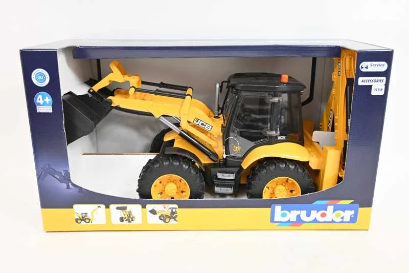 BRUDER traktorius su krautuvu JCB 5CX eco ekskavatorius, 02454