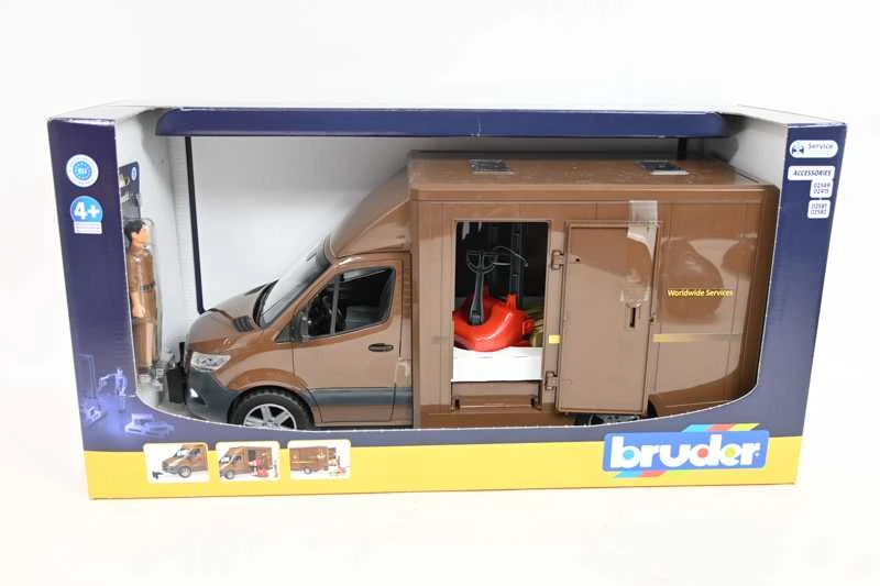 BRUDER MB Sprinter UPS su vairuotoju ir priedais, 02678