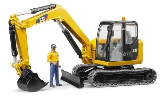 Bruder Ata Bruder Minikoparka CAT BR-02466 geltona