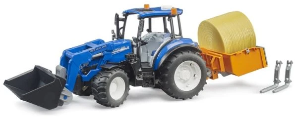 Bruder Ata BRUDER traktor NewHolland TS.120 su ładow.02187