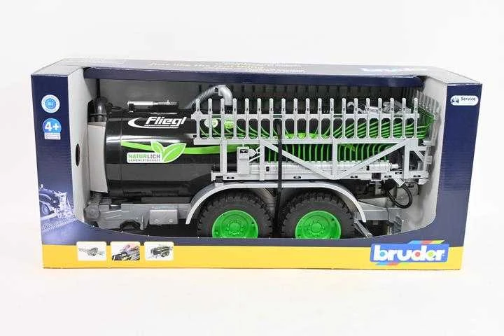 Žaislinis prikabinamas purkštuvas Bruder Fliegl 02036, žalias