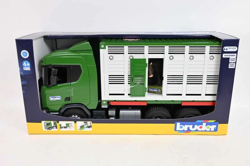 BRUDER gyvulių vežimo sunkvežimis Scania 03548