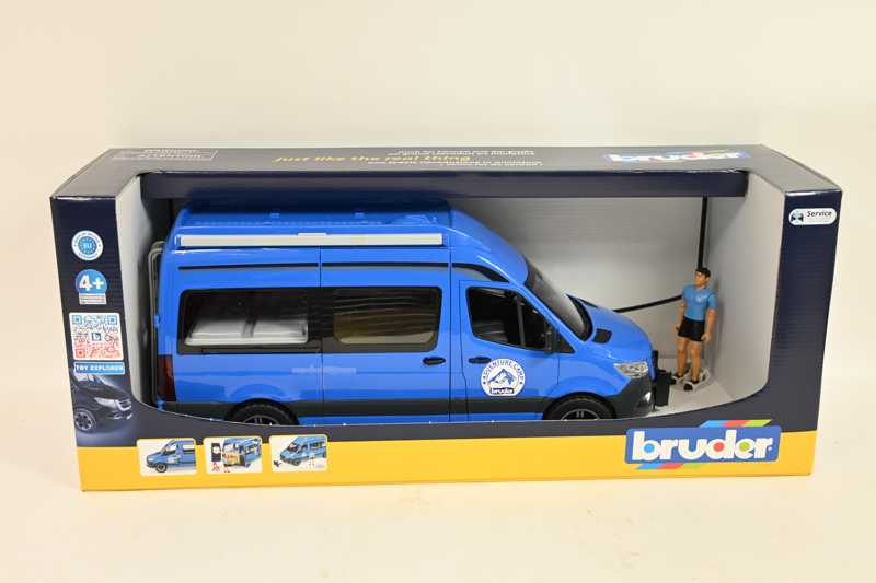 Bruder Ata BRUDER Sprinter Camper mėlyna+fig+akces 02684