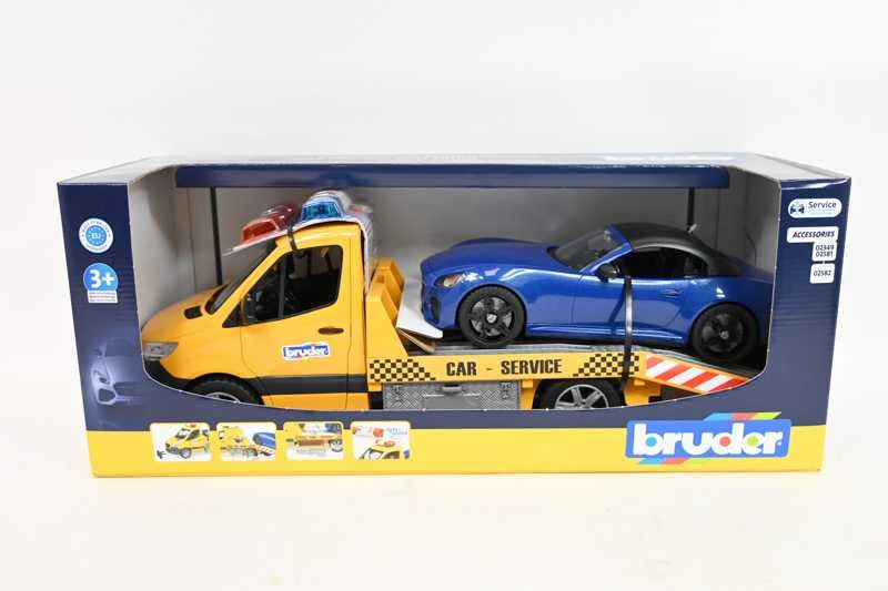 BRUDER MB Sprinter autovežis su rodsteriu, 02675