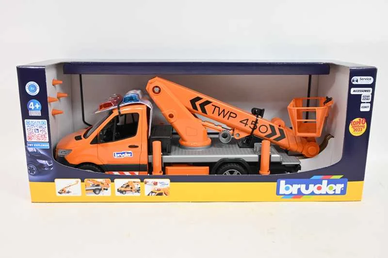 Žaislinis keltuvas MB Sprinter Bruder 02769