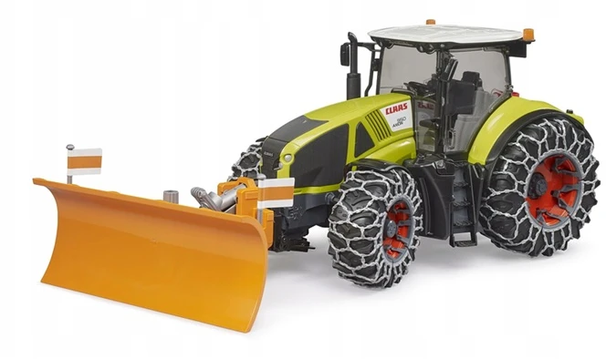 Bruder Ata BRUDER traktor Claas Axion 950+pług d/śniegu 03018