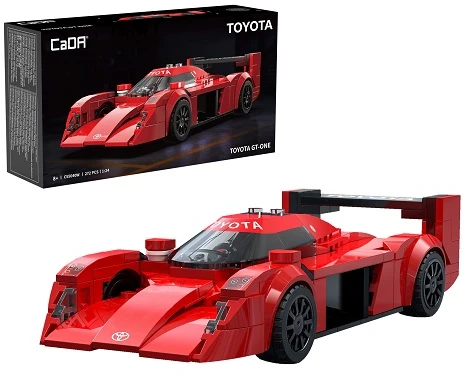 CaDA konstruktoriaus kaladėlės iš lenktyninio automobilio „Toyota GT-ONE“, 272 detalės