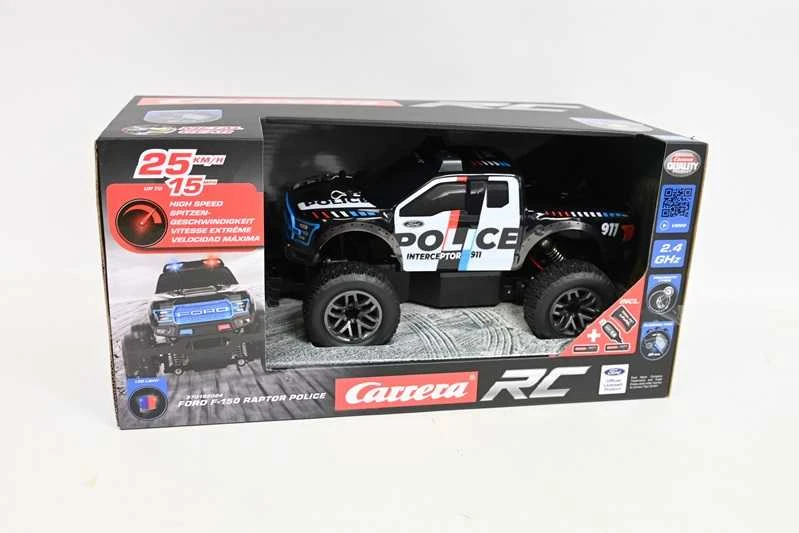 Carrera Radijo bangomis valdomas Ford F-150 Raptor policijos pikapas