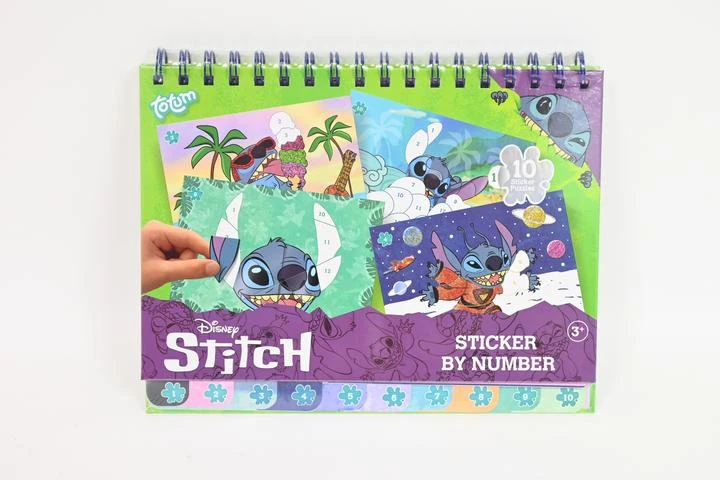 Nezatříděno TOTUM DISNEY STITCH kūrybinis rinkinys Sticker by number pad, 700123