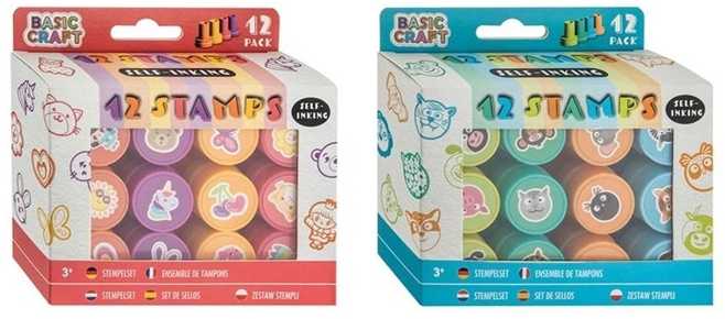 Ccg Mz Import Trodat Savaime užsidegančių antspaudų rinkinys, 12 vnt., rožinės spalvos