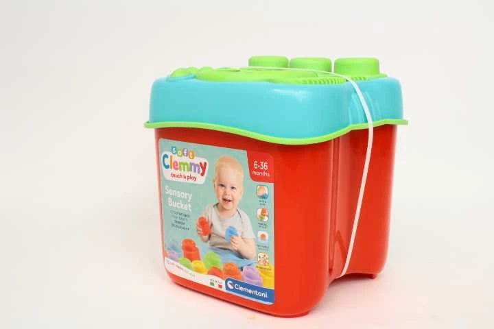 Clementoni sensorinis žaislas su kaladėlėmis "Sensory Bucket"