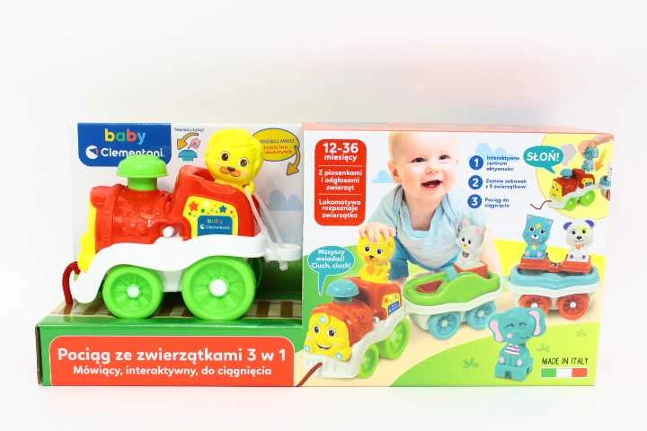 Interaktyvus traukinys su gyvūnais Clementoni Baby