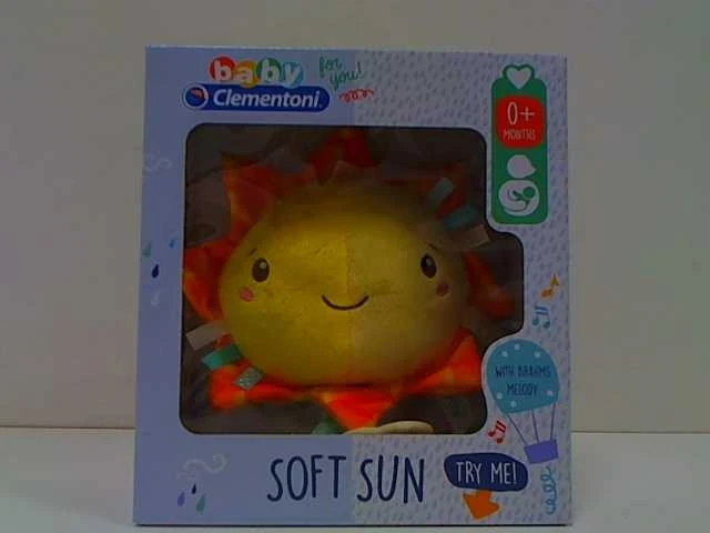 Clementoni Baby minkštas pakabinamas žaislas "Soft Sun"