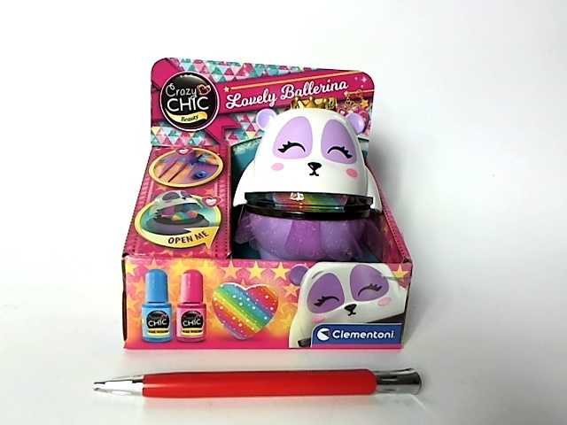 Clementoni Crazy Chic Balerina Panda 18115 - Rinkinys nagų dizainui