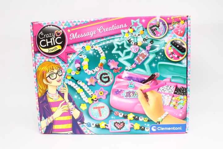 Karoliukų rinkinys papuošalams kurti Clementoni Crazy Chic Letter Jewelery Studio