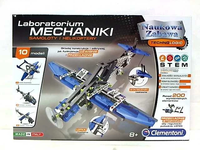 Konstruktoriaus rinkinys - Mechanics Laboratory - Lėktuvai ir sraigtasparniai - Clementoni 60590