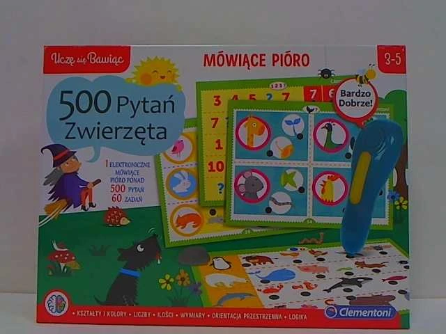 „Clementoni“ kalbėjimo rašiklis 500 klausimų „Gyvūnai“ (50649)