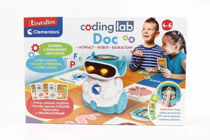 DOC - mokomasis robotas, skirtas mokytis programuoti - Clementoni 50730