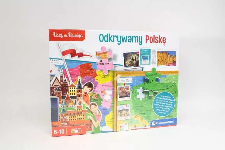 Clementoni Aš mokausi žaisdamas „Discovering Poland 50776“.