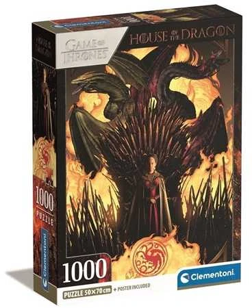 Puzzle Clementoni CLE puzzle 1000 Compact House of The Dragon 39904