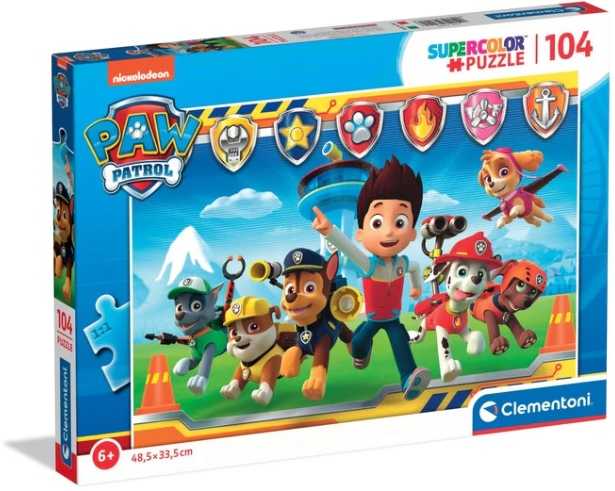 Clementoni Dėlionė 104 vnt. - Šunyčiai patruliai (PAW Patrol)