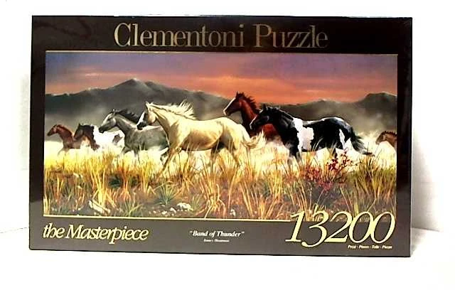 Clementoni Dėlionė 13200 vnt. - Arklių gauja