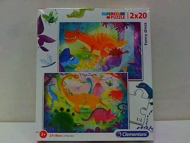 Clementoni Dėlionė 2x20 vnt. - Linksmi dinozaurai