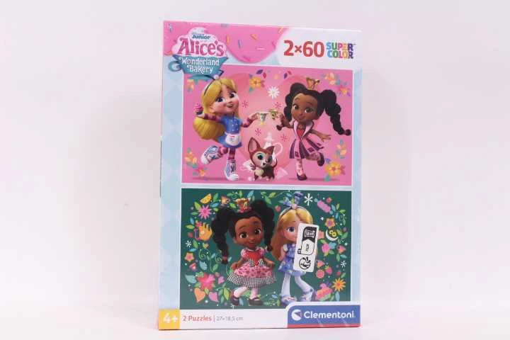 Clementoni Dėlionė 2x60 vnt. - Alice's Wonderland kepyklėlė