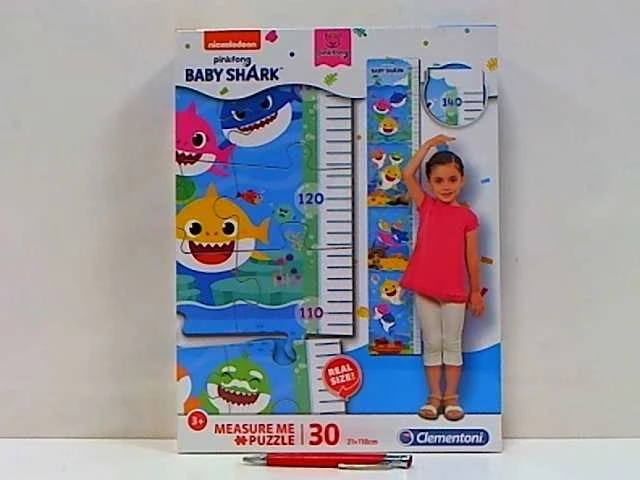 Clementoni dėlionė - ūgio matuoklė "Baby Shark" 30 pcs