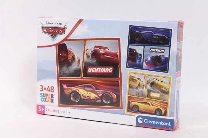 Clementoni Dėlionė 3x48 vnt. - Ratai