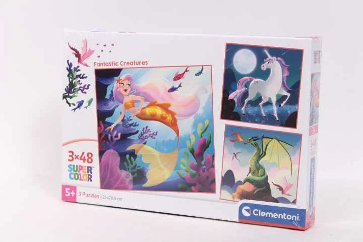 Clementoni Dėlionė 3x48 vnt. - Fantastinės būtybės