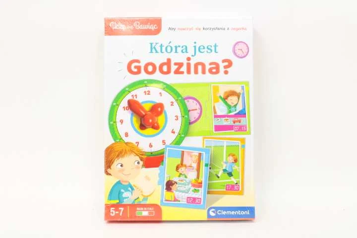 Dėlionė Edukacinis žaidima Kiek dabar valandų? lenkų kalba Clementoni 50771