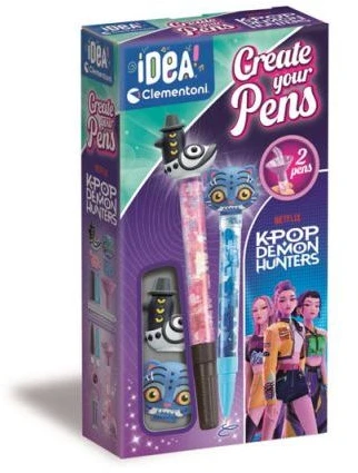 Clementoni Kūrybinis rašiklių gamybos rinkinys „K-Pop Demon Hunters“, 2 vnt.