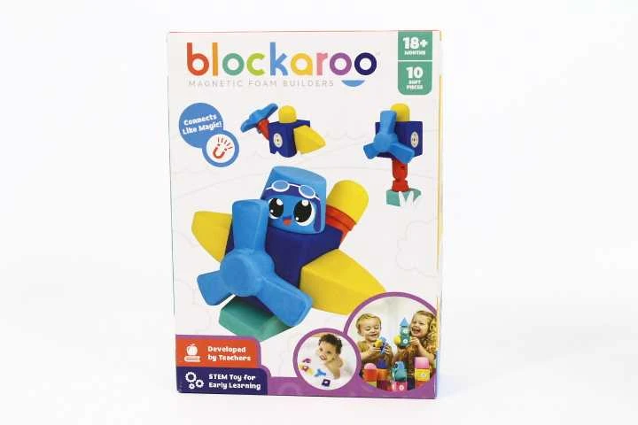 Clics toys MAGNETINIAI BLOKAI CLICS BLOCKAROO 301002 MAŽAS LĖKTUVIAS - PUTOLOŠINIAI BLOKAI ŽAIDIMUI VANDENYJE - 10 ELEMENTŲ
