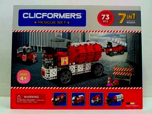 Clics žaislai Clics Blocks CLICFORMERS 70el Fire Department (802003)