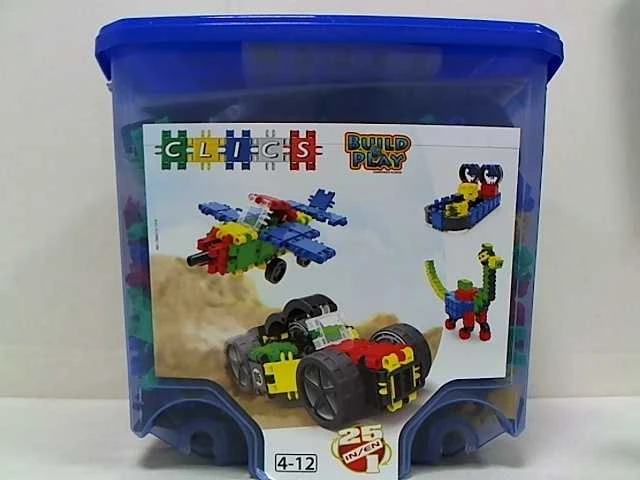 Clics toys Clics Nano Clics Didelis edukacinių konstruktorių rinkinys 25 modeliai, 750 dalių, vaikams nuo 3 metų, patvarus polipropilenas
