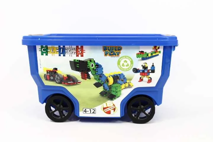 Clics toys Konstruktorius - CLICS CB411 Rollerbox 15in1 377 Multicolour dalių