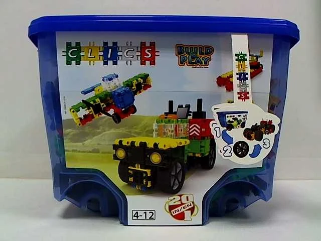 Clics toys Konstruktorius - CLICS 560 dalių daugiaspalvis