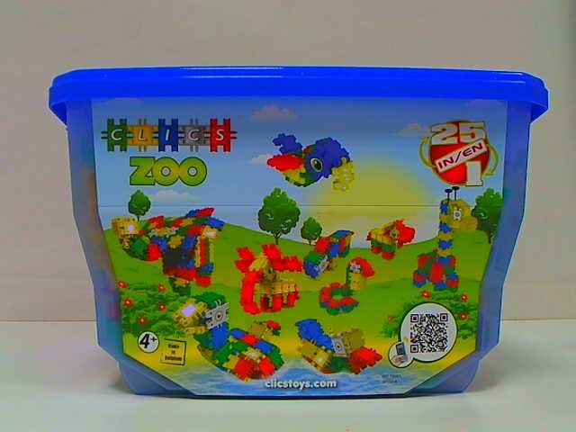 Clics toys Original CLICS FB001 ZOO konstruktoriaus kaladėlės 460 dalių 25 in 1 HIT
