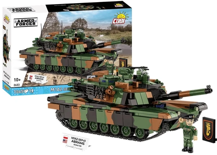Cobi Klocki M1a2 sepv3 abrams plytos 1065 plytos