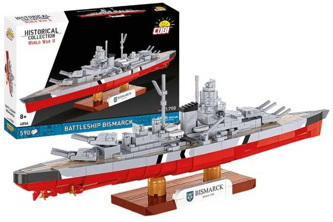 Cobi Klocki Karinis laivas „Bismarck“ 590 blokų