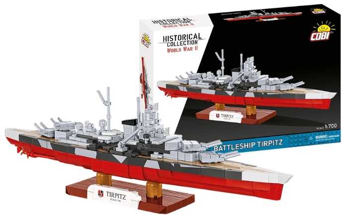 Cobi Klocki Karinis laivas „Tirpitz“ 593 blokai