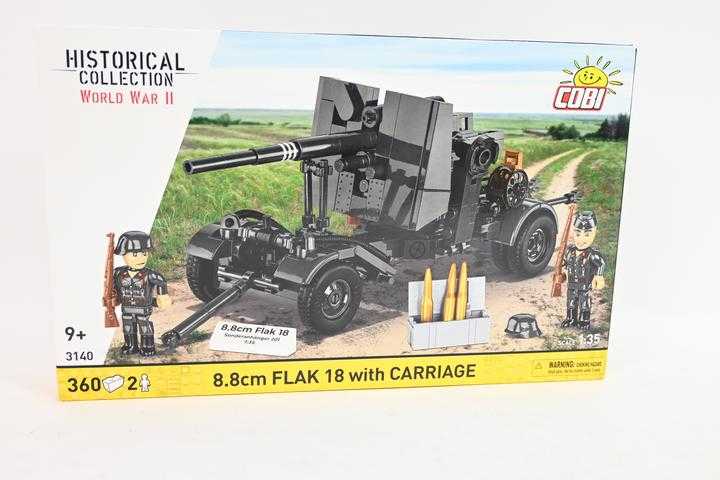 Cobi Klocki 8,8 cm priešlėktuvinė ugnis su vežimėliu 360 blokų