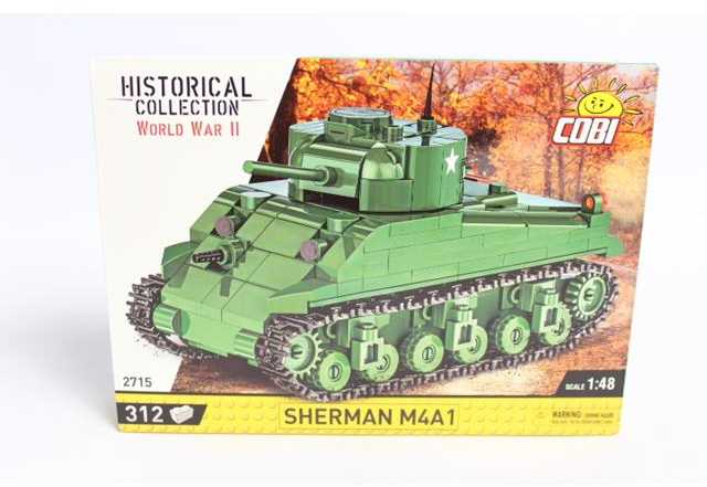 COBI konstruktorius Sherman M4A1 tankas 1:48, 312 detalių (2715)