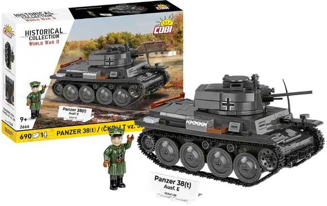 Cobi Klocki Panzer 38 lt vz.38 blokai 690 vienetų